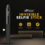 HIFFIN Insta 360 Invisible Selfie Stick for Action Camera Insta 360 One X2 X3 One R Invisible Stick, Go Pro Hero 9/8/7/6, Sj cam, Yi (118cm Selfie Stick for Action Cameras) Black