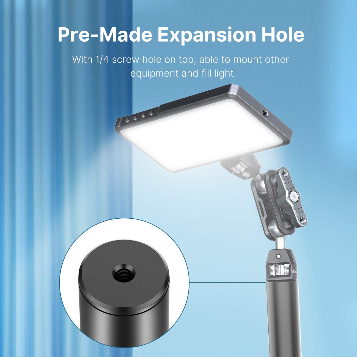 Hiffin Ulanzi R099 Super Clamp Camera Mount with 360° Ball Head | Heavy Duty Aluminum Clamp for GoPro, Insta360, DJI Action Camera, DSLR & LED Light | Bike Handlebar, & Tube Mount with 1/4" Screw
