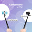 HIFFIN 118"/3 Meters Ultra Long Selfie Stick for Go Pro Max Hero 9 8 7 6 5 4 3+, Insta 360 One R One X, DJI Osmo Action, Extendable at 6 Lengths Carbon Fiber Lightweight Pole Monopod…