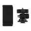 Hiffin Adjustable Angle Pole Swivel Hot Shoe Mount 1/4" Screw Hot Shoe Mount Adapter with Universal Mobile Phone Clip Holder for Mounting Video Camcorder Monitors