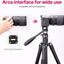 Video Fluid Head for Camera Tripod - U-190 Mini Pan Tilt Head Small Panoramic Ball Head with Arca Swiss Quick Release Plate Lightweight Filming Equipment for DSLR Heavy Duty Travel Tripod