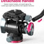 Video Fluid Head for Camera Tripod - U-190 Mini Pan Tilt Head Small Panoramic Ball Head with Arca Swiss Quick Release Plate Lightweight Filming Equipment for DSLR Heavy Duty Travel Tripod
