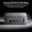 ULANZI QT01 Mac mini Case, Aluminum Case Compatible with 2024 Mac mini M4/M4 Pro, Heat Dissipation Aluminum Mac mini M4 Mount Rack, Mac mini M4 Holder Anti-Scratch Shockproof Portable Small Stand