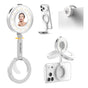 ULANZI ML05 Selfie Light for iPhone - Maglock Magnetic Phone Selfie Ring Light with Mirror, 9000K CRI≥97 Full Angle Portable LED Smartphone Fill Lighting for Travel Vlog Photo Video Recording White
