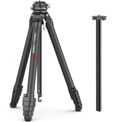 ULANZI Zero F38 Professional Camera Tripod, 62.6" Lightweight Carbon Fiber Camera Tripod with Quick Release 1/4" Screw & 360° Ballhead, for Most Cameras/DSLR/Projector, Weight 2.4lbs, Maxload 39.6lbs