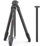 ULANZI Zero F38 Professional Camera Tripod, 62.6" Lightweight Carbon Fiber Camera Tripod with Quick Release 1/4" Screw & 360° Ballhead, for Most Cameras/DSLR/Projector, Weight 2.4lbs, Maxload 39.6lbs