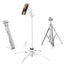 ULANZI Automatic Phone Tripod, MT85 Auto-Open Tripod with Enhanced 4-Leg, 60'' Selfie Stick Extendable Phone Stand, for Content Creation/Vlog, Compatible with iPhone 17/16/15/14/13/12, White