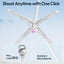 ULANZI Automatic Phone Tripod, MT85 Auto-Open Tripod with Enhanced 4-Leg, 60'' Selfie Stick Extendable Phone Stand, for Content Creation/Vlog, Compatible with iPhone 17/16/15/14/13/12, White