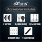 HIFFIN PRO HD Mark 2 Point Studio Lights for Photography and Video Shooting, Continuous Softbox Lighting Kit, Product Photography, White Soft LED Light, YouTube, Videography, Interview, Film Making