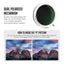 HIFFIN 72mm Elite Series, ND Filter (1-5 Stops) | Variable Neutral Density Lens Filter with Lens Cap & Protective Box | Silver & Black Design | Compatible with DSLR and Mirrorless Cameras
