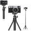 ULANZI MT-34 Extendable Pole Tripod, Selfie Stick with 2 in 1 Phone Clamp, Handle Grip 1/4" Universal Screw, Compatible iPhone 11 Pro Max XS Max X 8 7 Samsung Canon Nikon Sony Cameras, Black