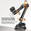 ULANZI HD02 10" Camera Magic Arm Super Clamp Kit with 360° Ball Head,Heavy-Duty Super Clamp,6.6lbs Load, 1/4"-20 & 3/8"-16 Mount, ARRI Pins, NATO Rail Articulating Friction Arm for DSLR/Monitor/Light