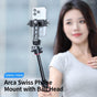 ULANZI MA53 Metal Phone Tripod Mount – Universal Smartphone Adapter with Arca Swiss & Uka Port, Dual Cold Shoe, 360° Rotation Holder for iPhone, Samsung, Vlogging & Video Shooting