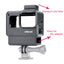 ULANZI V2 Protective Housing Case Vlogging Frame Cage Mount with Microphone Cold Shoe Compatible for GoPro Hero 7 6 5 Vlog Setup Action Camera Accessories