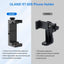 Ulanzi ST-02S Newest Aluminum Phone Tripod Mount w Cold Shoe Mount, Support Vertical and Horizontal, Universal Metal Adjustable Clamp for Apple iPhone X 8 7 6S Plus Sumsang Android Smartphones,Black