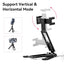 ULANZI MA26 Foldable Phone Tripod - Pocket Cell Phone Vlog Video Tripod Handle Aluminium Smartphone Desk Stand 2 Cold Shoe Compact Size All in One Lightweight Portable Vlog Stick for iPhone Samsung