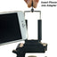 HIFFIN® 2 Pcs Combo A E P Universal Mobile and Small Size Camera and Selfie Stick Holder Tripod Attachment (Black)