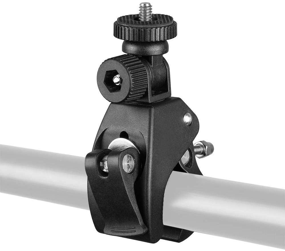 HIFFIN® Camera Super Clamp with 1/4"- 20 Threaded Head Compatible for LCD Monitor,DSLR Cameras,DV,Flash Light,Studio Backdrop,Bike, Microphone Stands, Music Stands,Tripod, Motorcycle,Rod Bar