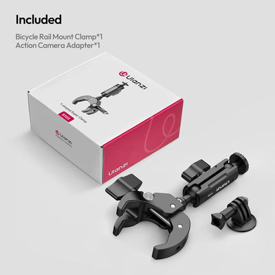 ULANZI R105 Super Clamp Camera Mount with 360° Dual Ballhead Magic Arm, Sturdy Y-Shaped 3-Claw Camera Clamp Mount for GoPro Hero 13/12/11/10/9, Insta360 X5/X4, DJI Osmo Pocket 3/2 Action 5 Pro/4