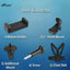 Hiffin Mobile Phone Chest Strap Mount Go Pro Chest Harness Holder for VLOG/POV Compatible with All Cell Phones and Go Pro Hero 9, 8, 7, 6, 5,OSMO Action, AKASO and Other Action Camera
