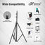 HIFFIN® Light Stand Kit - 9 feet (2 Light Stands) Metal Colour Black 9 feet, Portable & Foldable, Indoor & Outdoor Shoot, Heavy Duty, Photography & Videography