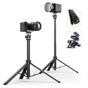 ULANZI MT93 Universal 1/4" Light Stand Camera Tripod w Auto-Open w UKA Quick-Release, 63" Portable Adjustable Ball Head Tripod for Cameras/Video Light/Phone/Outdoor Photo, Up Load 6.61lb, w Bag