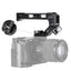 UURig R008 Camera/DSLR Top Handle ARRI Hole Connection Grip for Sony A6400 6300 Camera Cage Metal Low Angle Shots 4 Cold Shoe Mount Microphone 15MM NATO Rail Rod Clamp Tube Hole, Video Film Making