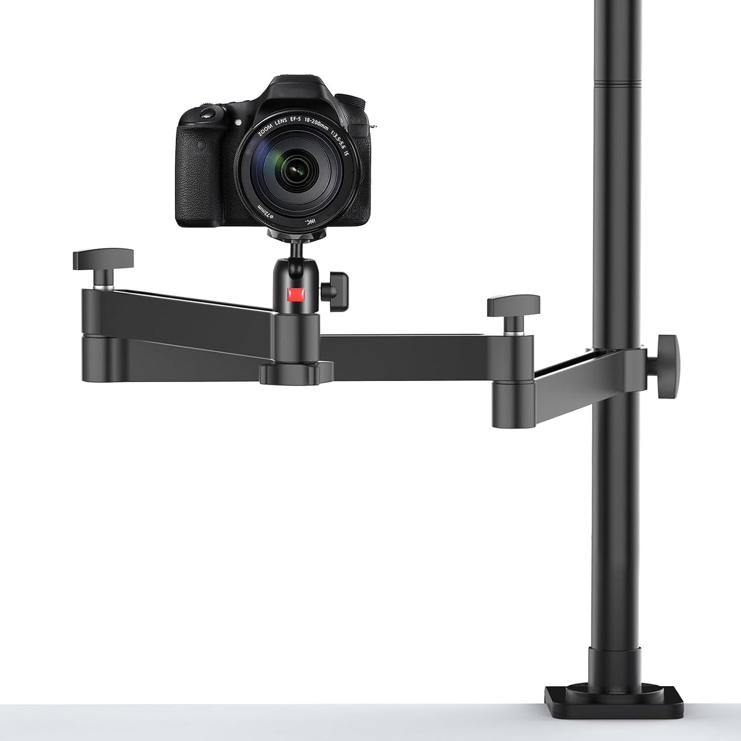 Hiffin Ulanzi R099 Super Clamp Camera Mount with 360° Ball Head | Heavy Duty Aluminum Clamp for GoPro, Insta360, DJI Action Camera, DSLR & LED Light | Bike Handlebar, & Tube Mount with 1/4" Screw