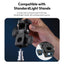 ULANZI LA04 Light Stand Mount Adapter with 1/4” Screw, Quick Release Mounting Plate for Camera Monitor Ring Light, Fits Flat Head Light Stand/Boom arm/C Stand, 180° Tilt Max. Load 6.6lb/3kg