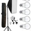 HIFFIN® PRO HD 5 Soft Led Video Light Softbox Kit | 1 Point Lighting | Stand | for YouTube Shooting,Videography, Product Photography, Continuous Studio Lights, Key Fill and Back Light