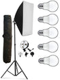 HIFFIN® PRO HD 5 Soft Led Video Light Softbox Kit | 1 Point Lighting | Stand | for YouTube Shooting,Videography, Product Photography, Continuous Studio Lights, Key Fill and Back Light