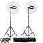 HIFFIN Extra-Heavy-Duty Porta Kit (14 feet) with Pair of Light Stands, Porta Lights and Umbrellas Professional Studio Setup