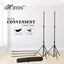 HIFFIN® Photography Accessories Backdrop Photo Light Studio Muslin Background Stand Backdrop Support System Kit (Stand with Curtain, Black)