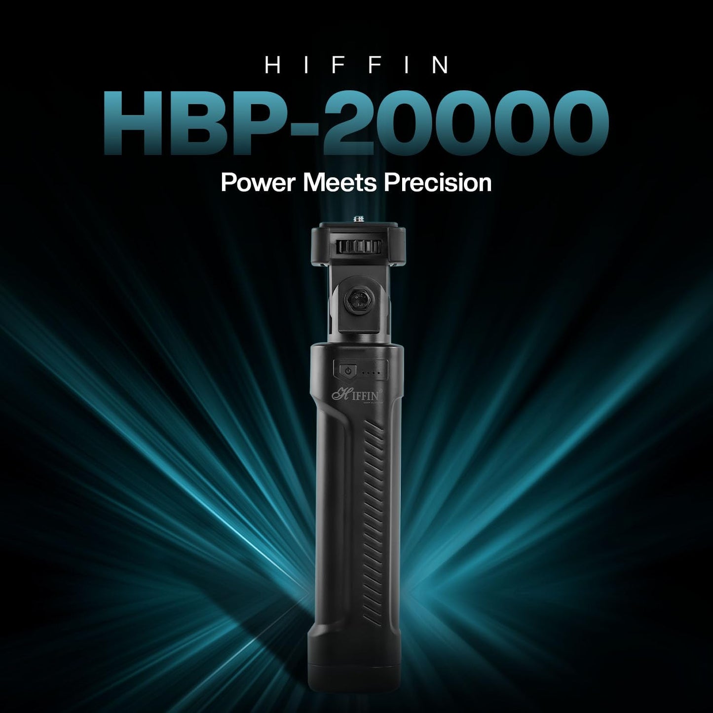 HIFFIN HBP-20000 Battery Handle Grip 20800mAh 100W USB-C PD Output with Power Indicator & 1/4" Screw Mount for DSLR Camera, Video Lights, Tripods, and Filmmaking Accessories