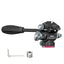 Video Fluid Head for Camera Tripod - U-190 Mini Pan Tilt Head Small Panoramic Ball Head with Arca Swiss Quick Release Plate Lightweight Filming Equipment for DSLR Heavy Duty Travel Tripod