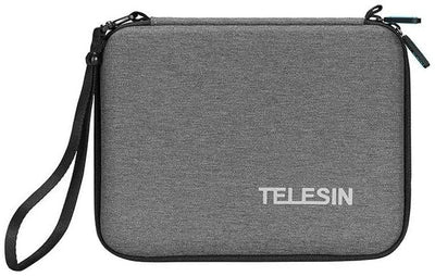 Hiffin TELESIN Carrying Case for Go pro Hero, DJI Osmo Pocket Action, Insta360 One X, More, Hard Protective Travel Bag with 4 Moveable Dividers for More Accessories, Black