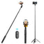 ULANZI 1.6 Meter Selfie Stick SK-03 3 in 1 Stable Phone Stand for Smartphone/Camera/Gopro, Extendable Phone Tripod with Detachable Remote, Compatible with iPhone/Galaxy/Huawei, Etc.