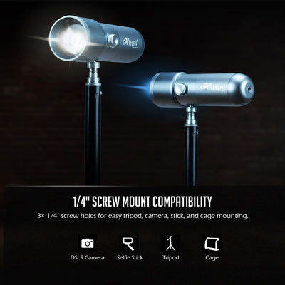 HIFFIN G-Flash RGB Photography Flashlight Portable Video Light LED Spotlight 7500mAh Battery 1–100% Dimming 4 Color Modes 20 GOBO Filters USB-C for Recording Studio Lighting, YouTube, Reels, Vlogging