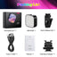 ULANZI U60 RGB Video Lights Black LED Camera Light 360° Full Color Portable Photography Lighting w Quick Release Cold Shoe Adapter and Clip, 2500mAh Rechargeable CRI 95+ 2500-9000K Dimmable Panel Lamp