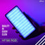 HIFFIN HF196 Portable Pocket RGB LED 12w Video Light with Adjustable Stand | 5000 MaH Inbuilt Battery | 20 Lighting Effect Modes Ultra Bright Camera Lighting with Soft Light and Honeycomb Frame