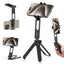 ULANZI MA26 Foldable Phone Tripod - Pocket Cell Phone Vlog Video Tripod Handle Aluminium Smartphone Desk Stand 2 Cold Shoe Compact Size All in One Lightweight Portable Vlog Stick for iPhone Samsung