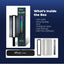 HIFFIN HF-1000 60W RGB LED Stick Light with Grid & Soft Diffuser, 2500K-9900K Adjustable CCT, CRI95+, 24 Effects, 18700Lux@0.5m, App Control, 5200mAh Battery for Photo Video Shooting Use for Creators
