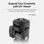 ULANZI LA04 Light Stand Mount Adapter with 1/4” Screw, Quick Release Mounting Plate for Camera Monitor Ring Light, Fits Flat Head Light Stand/Boom arm/C Stand, 180° Tilt Max. Load 6.6lb/3kg