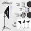 HIFFIN PRO HD Mark 2 Point Studio Lights for Photography and Video Shooting, Continuous Softbox Lighting Kit, Product Photography, White Soft LED Light, YouTube, Videography, Interview, Film Making