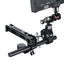 UURig R008 Camera/DSLR Top Handle ARRI Hole Connection Grip for Sony A6400 6300 Camera Cage Metal Low Angle Shots 4 Cold Shoe Mount Microphone 15MM NATO Rail Rod Clamp Tube Hole, Video Film Making