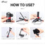 HIFFIN HTR-44 Extendable Phone Tripod with Bluetooth Button, 44" Selfie Stick Tripod Stand with 2 in 1 Phone Clip, 360° Ball Head Camera Tripod for Smartphones and Cameras, Lightweight for Travel