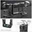ULANZI Cage Oa-14 Compatible With Dji Osmo Action 3&Action 4 Camera|Quick Release Lock|Cold Shoe Mount|1/4" Threaded Holes|Aluminum Alloy|Weights 87G|Horizontal And Vertical Easy Switch,Black