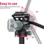 Video Fluid Head for Camera Tripod - U-190 Mini Pan Tilt Head Small Panoramic Ball Head with Arca Swiss Quick Release Plate Lightweight Filming Equipment for DSLR Heavy Duty Travel Tripod
