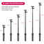 ULANZI MT-34 Extendable Pole Tripod, Selfie Stick with 2 in 1 Phone Clamp, Handle Grip 1/4" Universal Screw, Compatible iPhone 11 Pro Max XS Max X 8 7 Samsung Canon Nikon Sony Cameras, Black