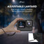 HIFFIN Silicone Lanyard Sleeve Protective Cover + 6PCS Tempered Glass Screen Guard with Silicone Lens Cover Compatible with Go pro Hero 11/10& 9 Black Action Camera Accessories (Black + Screen Guard)